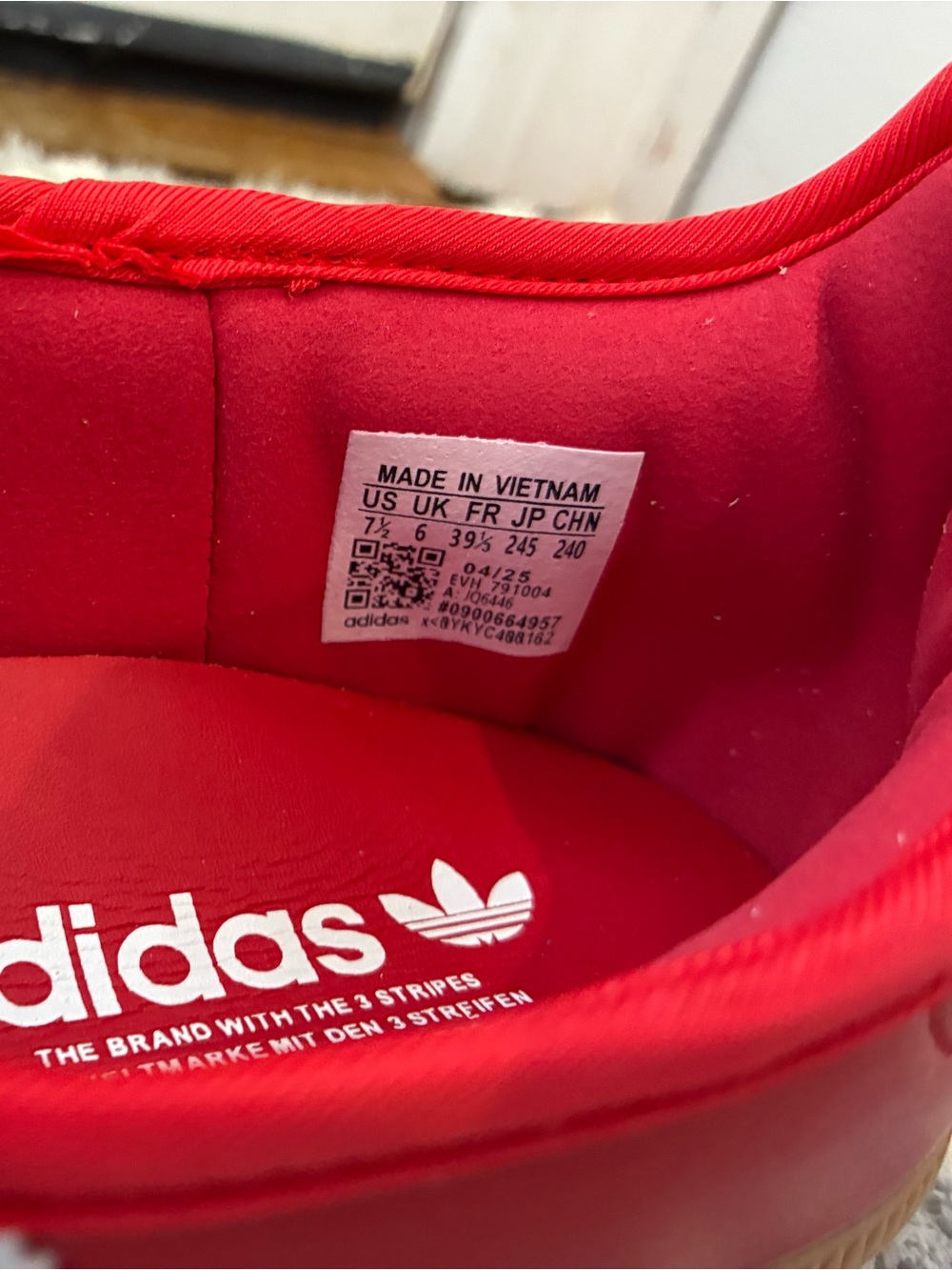 Womens adidas Samba Jane Athletic Shoe - Better Scarlet / Team Victory Red / Gum - Picture 5 of 6